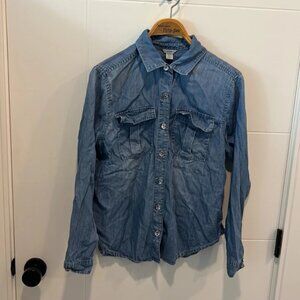 Guess vintage button up denim shirt  size XS
